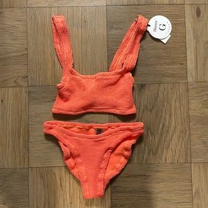 Hunza G orange bikini. New with tags, never worn